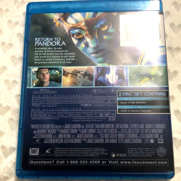 AVATAR BLU-RAY & DVD James Cameron - Picture 3 of 10